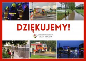 Podziękowania dla służb
